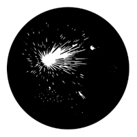 ROSCO:250-78013 -- 78013 Fireworks 5C Steel Metal Gobo, Size: Specify