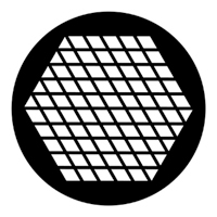ROSCO:250-78043 -- 78043 Small Diamonds Steel Metal Gobo, Size: Specify