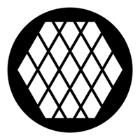 ROSCO:250-78044 -- 78044 Large Diamonds Steel Metal Gobo, Size: Specify