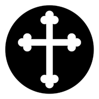 ROSCO:250-78062 -- 78062 Gothic Cross Steel Metal Gobo, Size: Specify