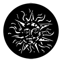 ROSCO:250-78162 -- 78162 Smiling Sun Steel Metal Gobo, Size: Specify