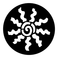 ROSCO:250-78166 -- 78166 Abstract Cartwheel Steel Metal Gobo, Size: Specify