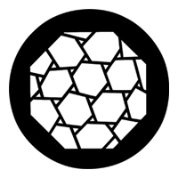 ROSCO:250-78209 -- 78209 Hexagons Steel Metal Gobo, Size: Specify