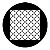 ROSCO:250-78210 -- 78210 Chinese Lattice Steel Metal Gobo, Size: Specify