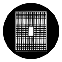 ROSCO:250-78215 -- 78215 Patterned Grate Steel Metal Gobo, Size: Specify