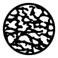 ROSCO:250-78220 -- 78220 Wrinkles (Lg) Steel Metal Gobo, Size: Specify