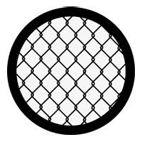 ROSCO:250-78258 -- 78258 Chain Link Steel Metal Gobo, Size: Specify