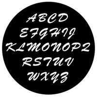 ROSCO:250-78264 -- 78264 Brush Script Capitals Steel Metal Gobo, Size: Specify