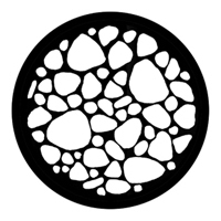 ROSCO:250-78449 -- 78449 Stone Bed Steel Metal Gobo By Kevin Junker, Size: Specify