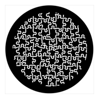 ROSCO:250-78471 -- 78471 Puzzled Reverse Steel Metal Gobo, Size: Specify