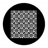 ROSCO:250-78528 -- 78528 Grate Interlock Steel Metal Gobo, Size: Specify