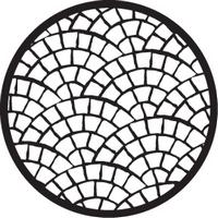 ROSCO:250-78759 -- 78759 Fan Tiles 2 Steel Metal Gobo, Size: Specify