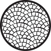 ROSCO:250-78759 -- 78759 Fan Tiles 2 Steel Metal Gobo, Size: Specify