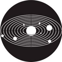 ROSCO:250-78778 -- 78778 Solar System  Steel Metal Gobo, Size: Specify