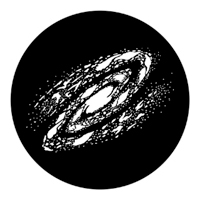 ROSCO:250-79003 -- 79003 Milky Way Steel Metal Gobo, Size: Specify