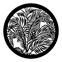 ROSCO:250-79109 -- 79109 Tropical Leaves Steel Metal Gobo, Size: Specify