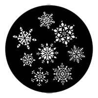 ROSCO:250-79129 -- 79129 Snowflakes 2 Steel Metal Gobo, Size: Specify