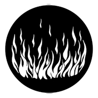 ROSCO:250-79171 -- 79171 Flames 5 Steel Metal Gobo, Size: Specify