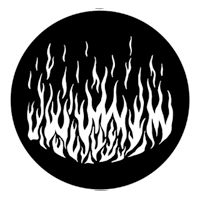 ROSCO:250-79172 -- 79172 Flames 6 Steel Metal Gobo, Size: Specify