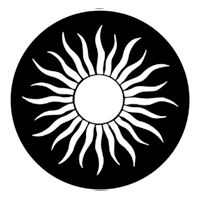 ROSCO:250-79177 -- 79177 Grecian Sun Steel Metal Gobo, Size: Specify