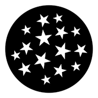 ROSCO:250-79219 -- 79219 Stars 9 Steel Metal Gobo, Size: Specify