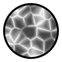 ROSCO:260-81122 -- 81122 Cracking Bw Glass Gobo By Mike Swinford, Size: Specify