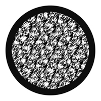 ROSCO:260-81134 -- 81134 Molten Silver Bw Glass Gobo, Size: Specify