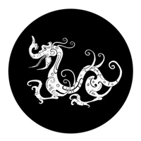 ROSCO:260-81168 -- 81168 Dragonesque Bw Glass Gobo, Size: Specify