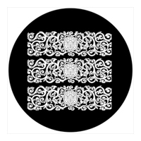 ROSCO:260-81171 -- 81171 Lacquer Relief Bw Glass Gobo, Size: Specify