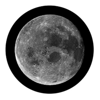ROSCO:260-81174 -- 81174 Full Moon Bw Glass Gobo, Size: Specify