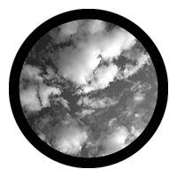 ROSCO:260-82205 -- 82205 Clouds Bw Glass Gobo By Ira Levy, Size: Specify