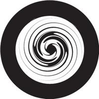 ROSCO:260-82807 -- 82807 Endless Whirlpool Crop Circle Bw Glass Gobo, Size: Specify