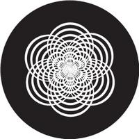 ROSCO:260-82809 -- 82809 Rounded Star Crop Circle Bw Glass Gobo, Size: Specify