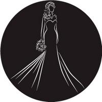 ROSCO:260-82837 -- 82837 Bride Silhouette W/Bouquet Bw Glass Gobo, Size: Specify