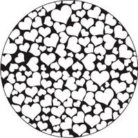 ROSCO:260-82843 -- 82843 All My Hearts Bw Glass Gobo, Size: Specify