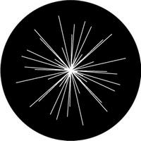 ROSCO:260-82858 -- 82858 Space Explosion Bw Glass Gobo, Size: Specify