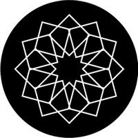 ROSCO:260-82861 -- 82861 Squares 12 Bw Glass Gobo, Size: Specify