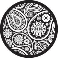 ROSCO:260-82873 -- 82873 Paisley 2 Bw Glass Gobo, Size: Specify