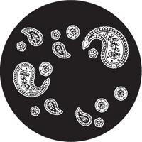 ROSCO:260-82874 -- 82874 Paisley 3 Bw Glass Gobo, Size: Specify