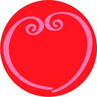 ROSCO:260-83659 -- 83659 Framed Heart 2 Color  Glass Gobo, Size: Specify