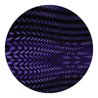 ROSCO:260-84423 -- 84423 Indigo Thread 2 Color  Glass Gobo, Size: Specify