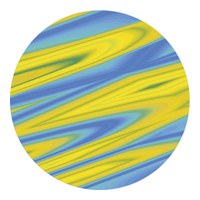 ROSCO:260-84426 -- 84426 Saturn Yellow Multi Color Glass Gobo By Mike Swinford, Size: Specify