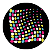 ROSCO:260-86622 -- 86622 Color Wave Multi Color Glass Gobo By Steve Mahany, Size: Specify