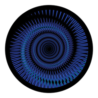 ROSCO:260-86637 -- 86637 Deep Nautilus 2 Color  Glass Gobo By Ken Michaels, Size: Specify
