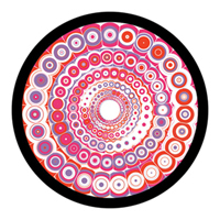 ROSCO:260-86642 -- 86642 Pucci Spin 1 Multi Color Glass Gobo By Ken Michaels, Size: Specify