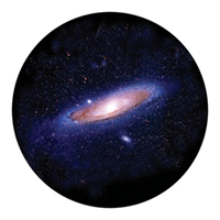 ROSCO:260-86665 -- 86665 Galaxy Spiral Multi Color Glass Gobo, Size: Specify