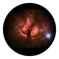 ROSCO:260-86667 -- 86667 Deep Nebula Multi Color Glass Gobo, Size: Specify
