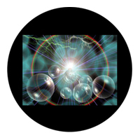 ROSCO:260-86670 -- 86670 Celestial Storm Multi Color Glass Gobo, Size: Specify