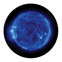 ROSCO:260-86671 -- 86671 Blue Corona Multi Color Glass Gobo, Size: Specify