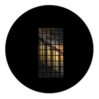 ROSCO:260-86691 -- 86691 Bannister Window Multi Color Glass Gobo By Lisa Cuscuna, Size: Specify
